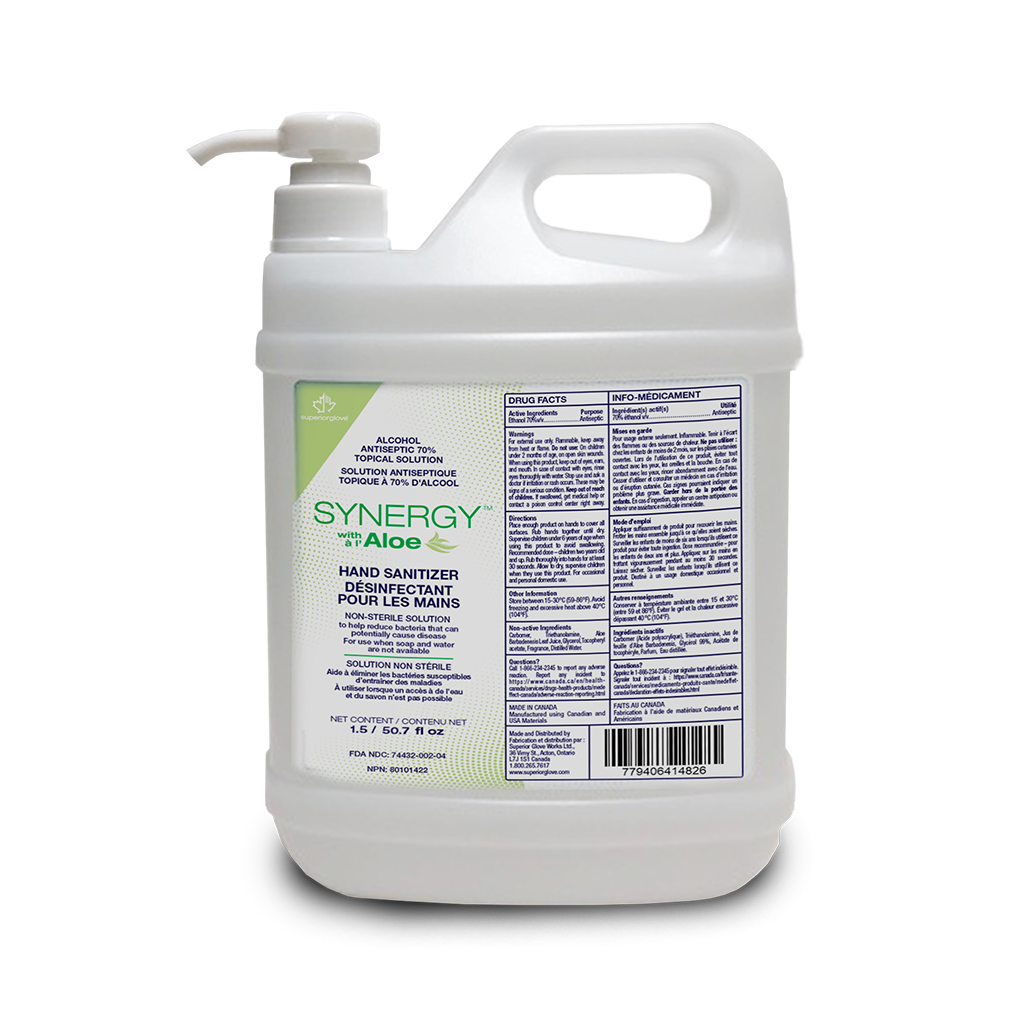 Synergy with Aloe Gel Hand Sanitizer - 1.5L