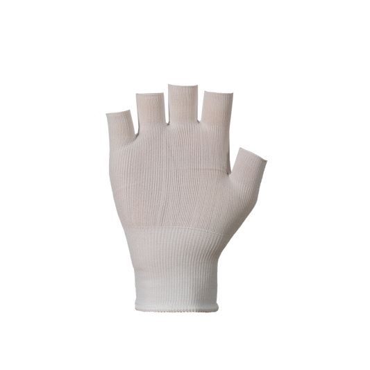 Sure Knit Nylon Glove Liners - Half Finger